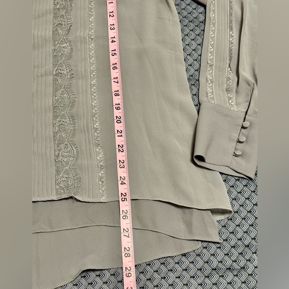 Exquisite White House Black Market Grey Tunic Size 12 - Picture 7 of 9